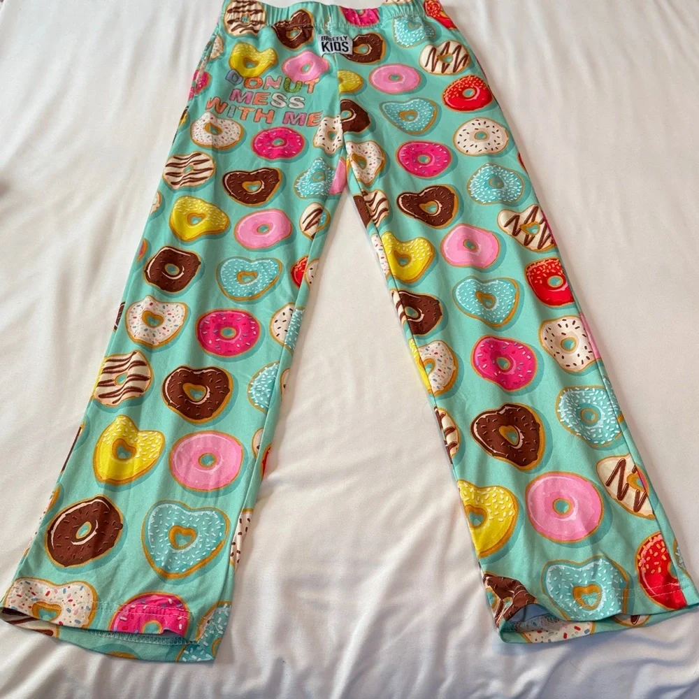Briefly Kids  Colorful Donut Print Pajama Bottoms